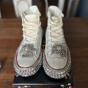 Free People NAN-KU Couture high top studded sneakers